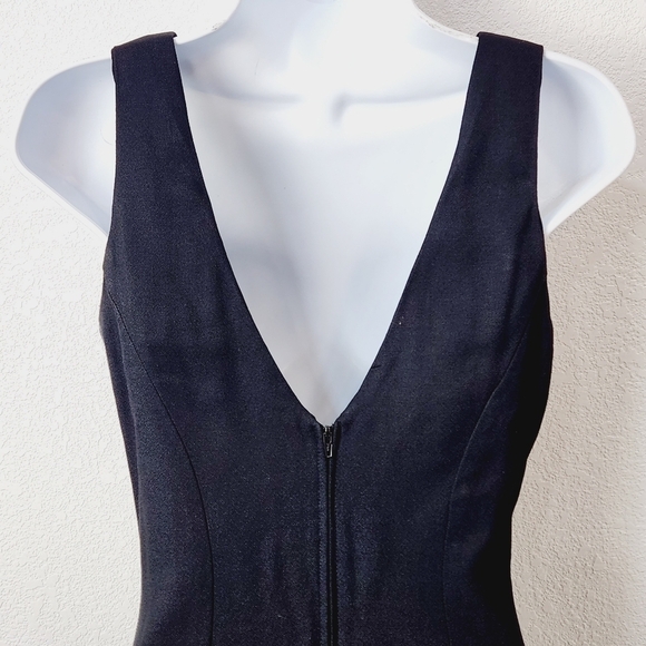 JESSICA McClintock Gunne Sax Vintage Little Blk Dress with Deep V Back Size 5/6 - Picture 6 of 10